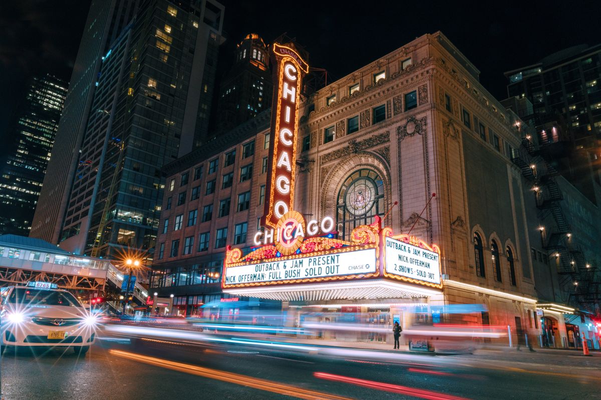 Chicago at night